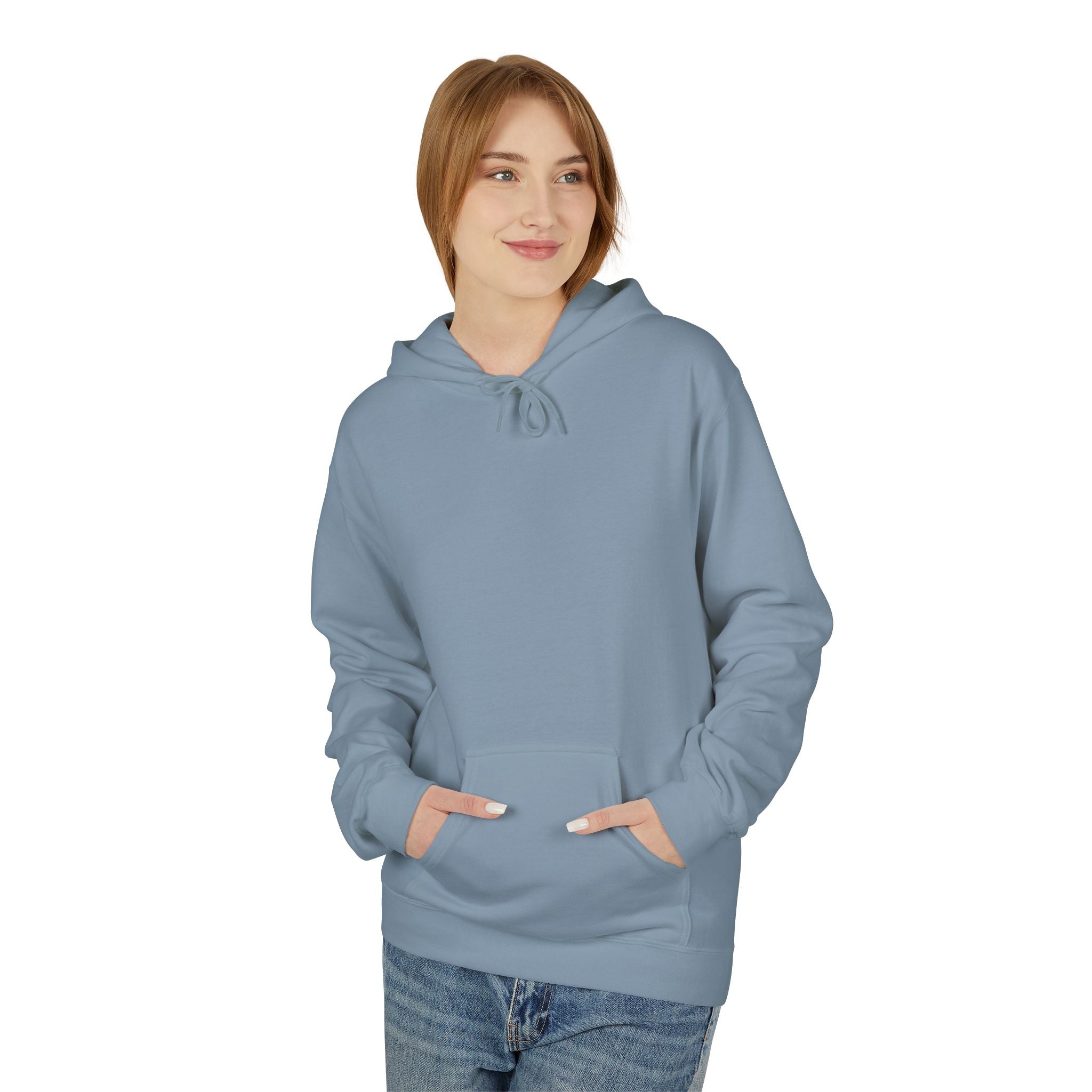Low-Key Hoodie by Romelio – Minimalist Back Logo Fleece Pullover